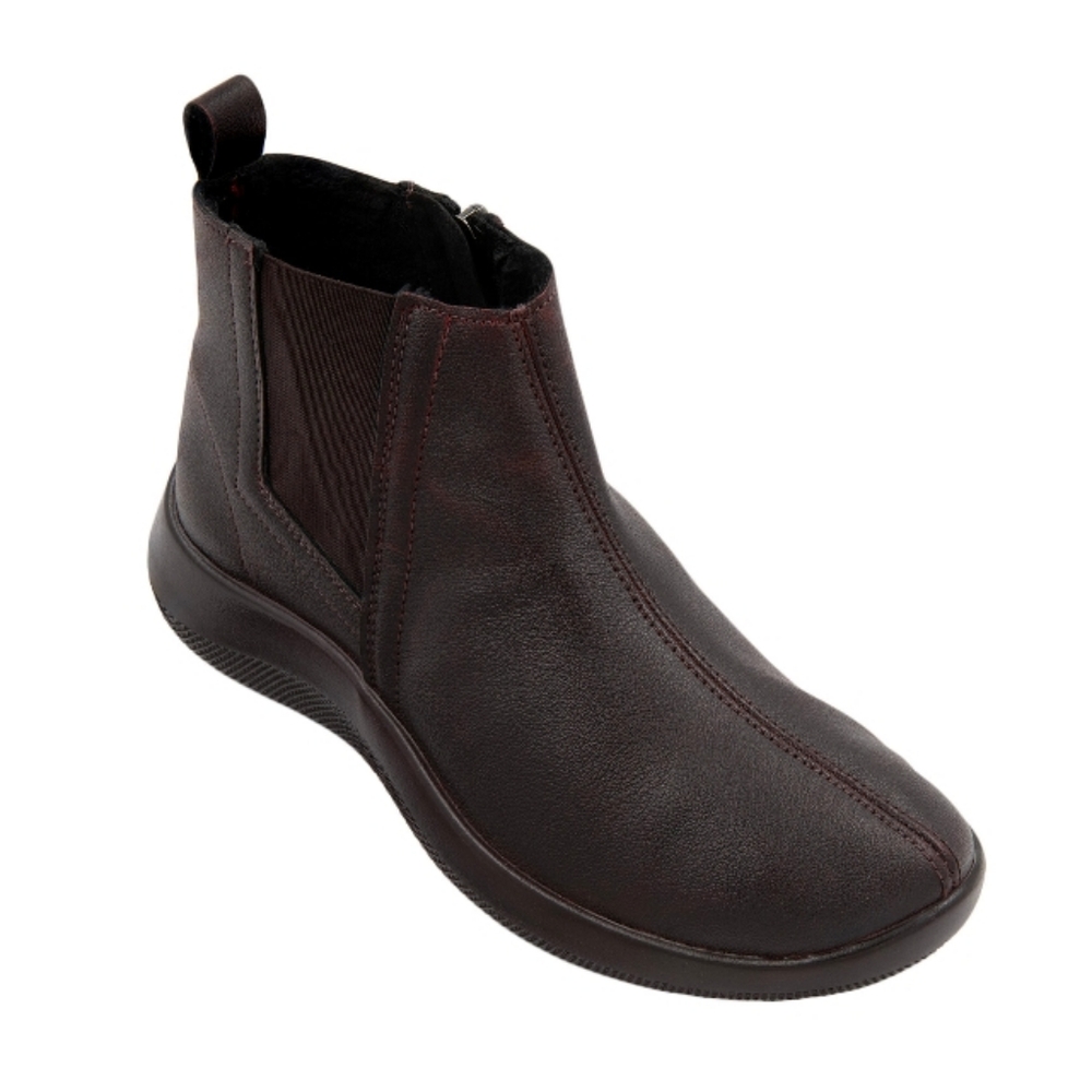 NIB Arcopedico Rago Bootie Ankle Boot Water Resistant Lined Zippered Bordeax 8.5